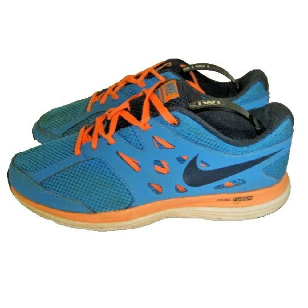 Womens Nike Mesh Toe Dual Fusionlite Teal Athletic Running Shoes sz 7Y